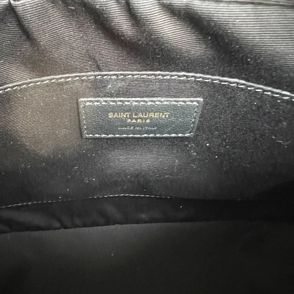 Saint Laurent Lou Medium YSL Quilted Camera Crossbody Bag with Pocket - Picture 9 of 10